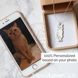 personalized pet memorial photo portrait necklace jewelry sterling silver