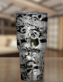 Paisley Skull Stainless Tumbler