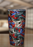 Rebel Cowboy Skull Stainless Tumbler