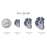 Pet memorial necklace size guide