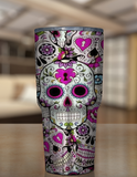 Sugar Skull Stainless Tumbler