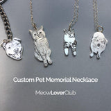 Sterling Silver Personalized Pet Memorial Necklace / Bracelet /Keychain