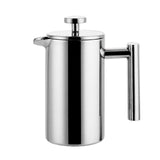 Stainless Steel French Press Coffee Tea Pot with Filter Double Wall